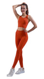 High waits outfit seamless 2 piece workout sets